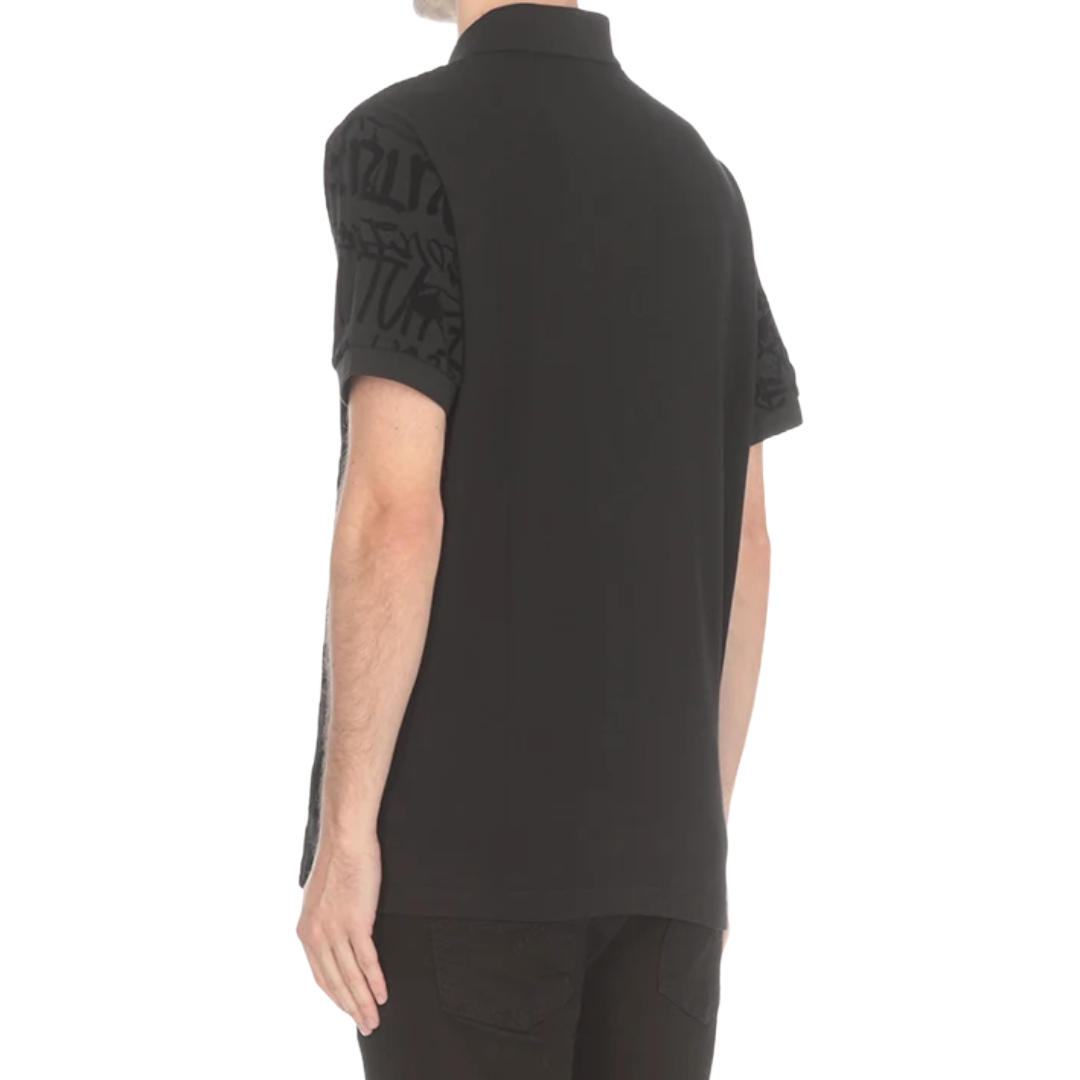 VERSACE COUTURE BLACK POLO SHIRT