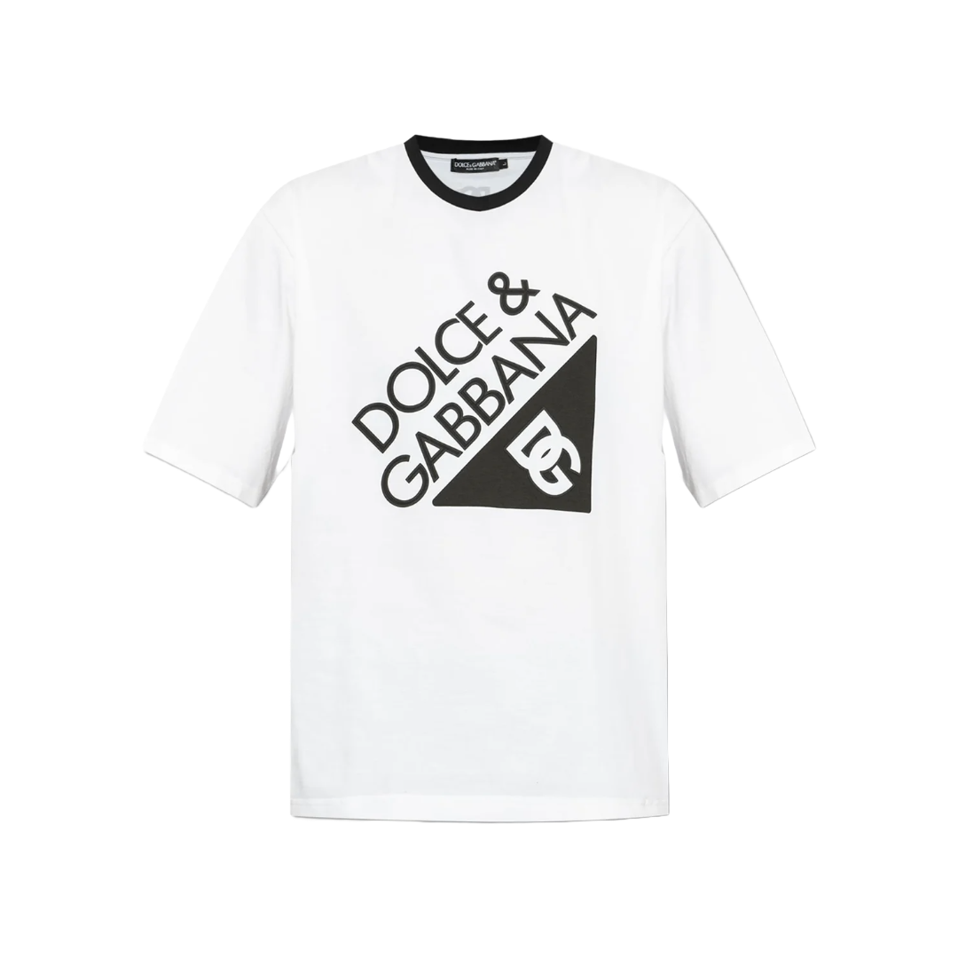 COTTON T-SHIRT WITH BLACK LOGO