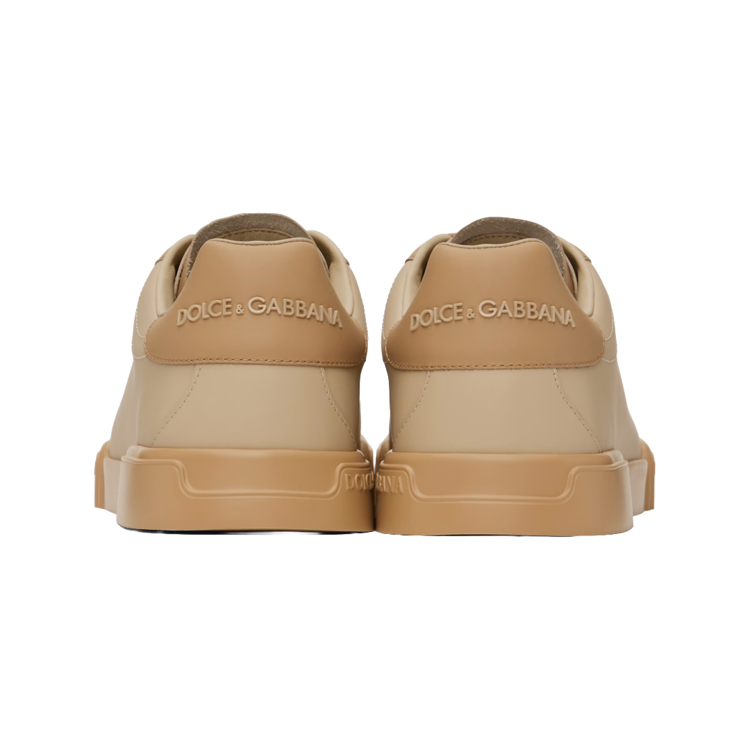 BROWN CALFSKIN NAPPA PORTOFINO SNEAKERS