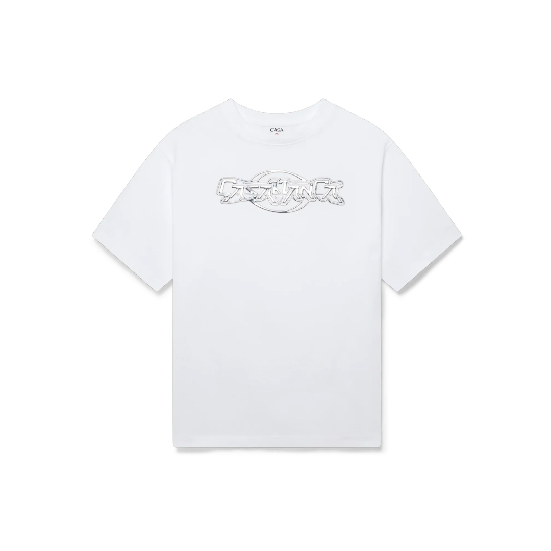 CASABLANCA CHROME OVERSIZED SHORT SLEEVED T-SHIRT