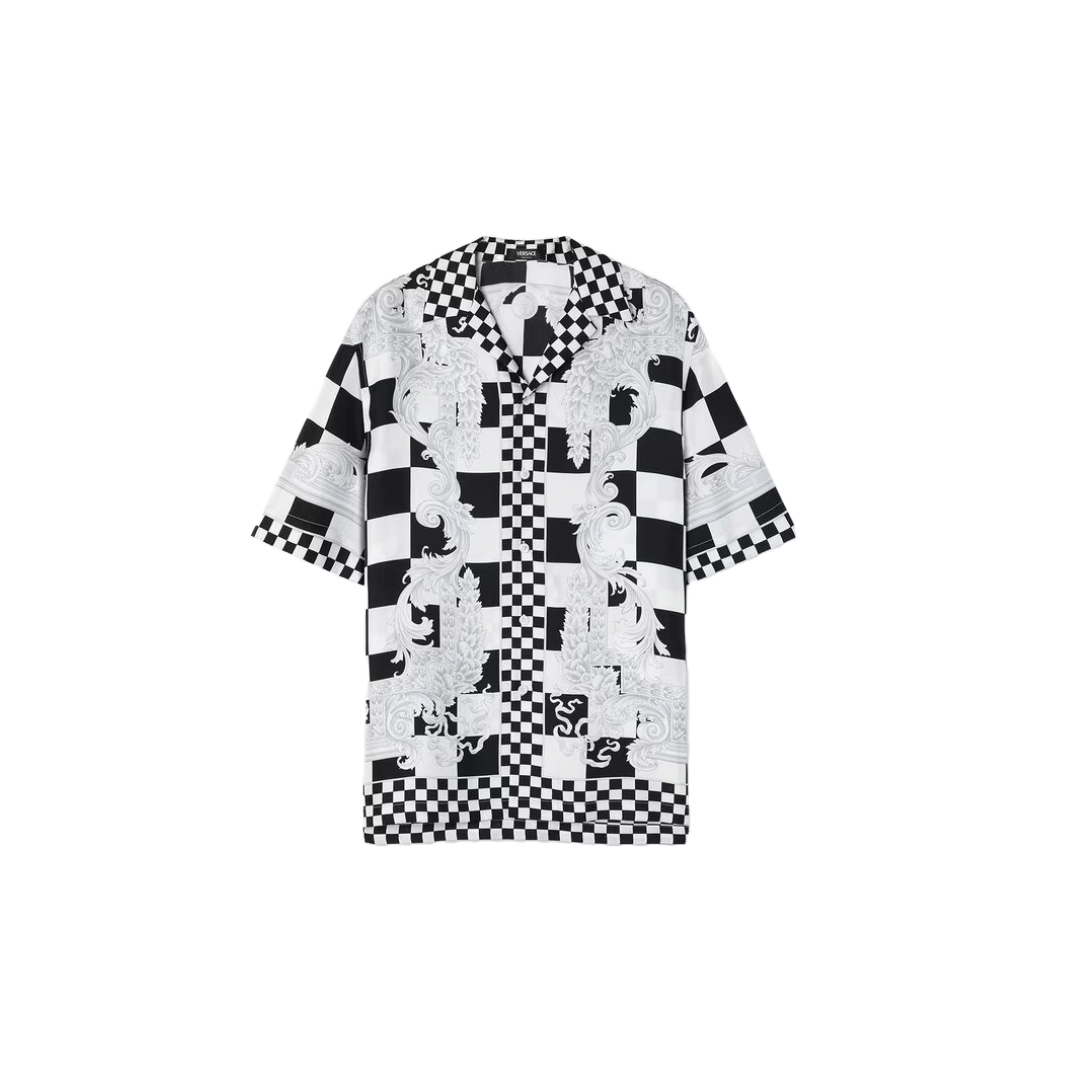 VERSACE MEDUSA CONTRASTO SILK SHIRT