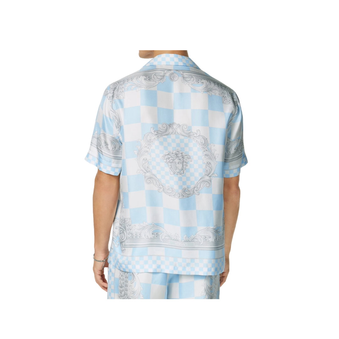 VERSACE MEDUSA CONTRASTO SILK SHIRT