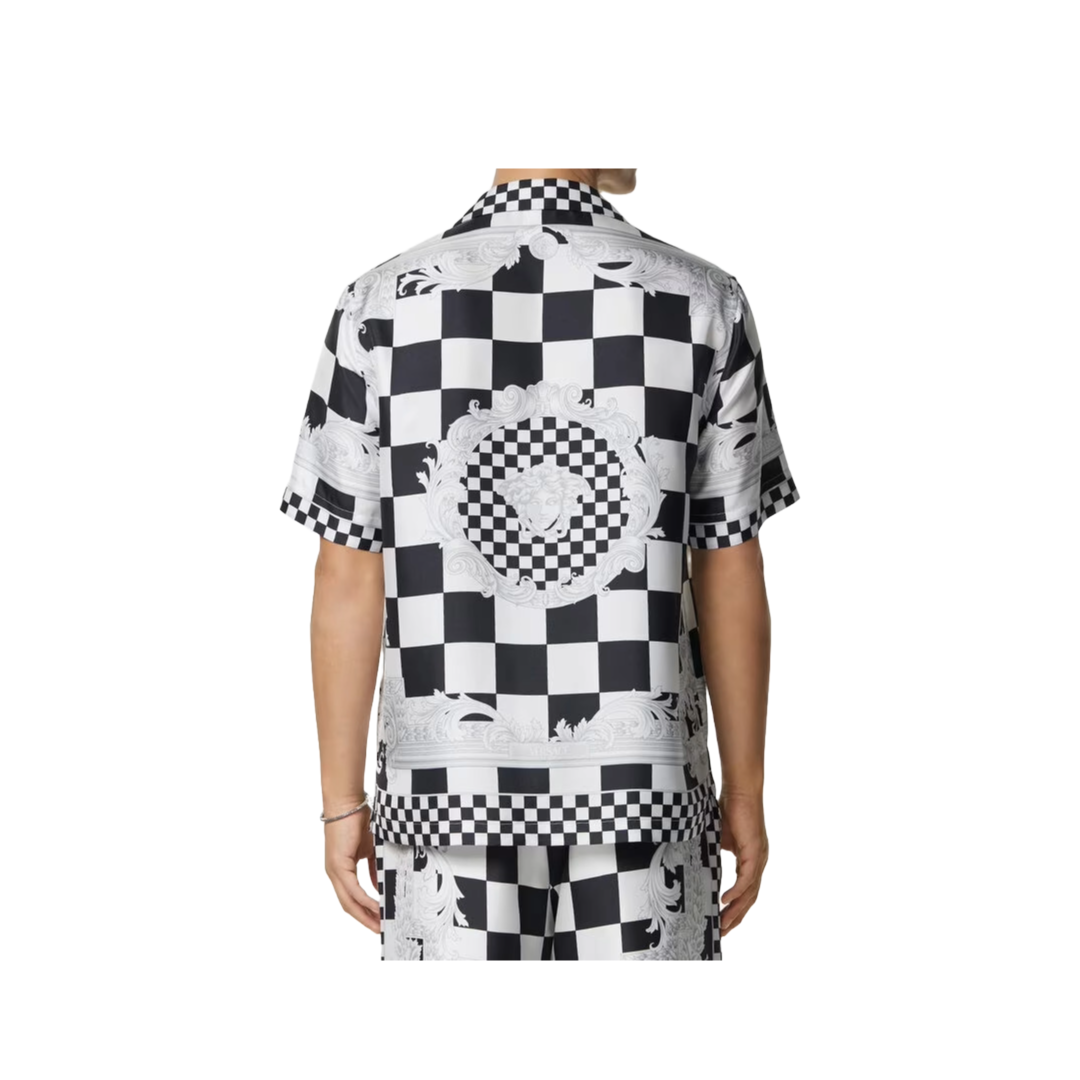 VERSACE MEDUSA CONTRASTO SILK SHIRT