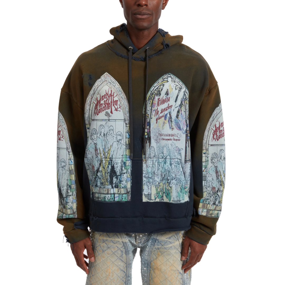 MOTLEY HOODED PULLOVER