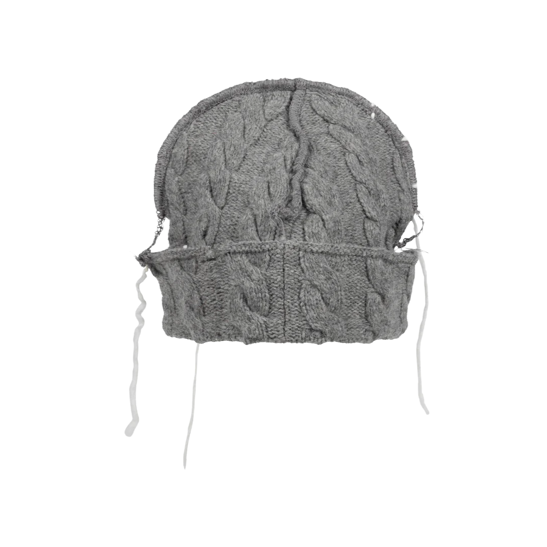LOVERBOY CABLE BEANIE IN GREY