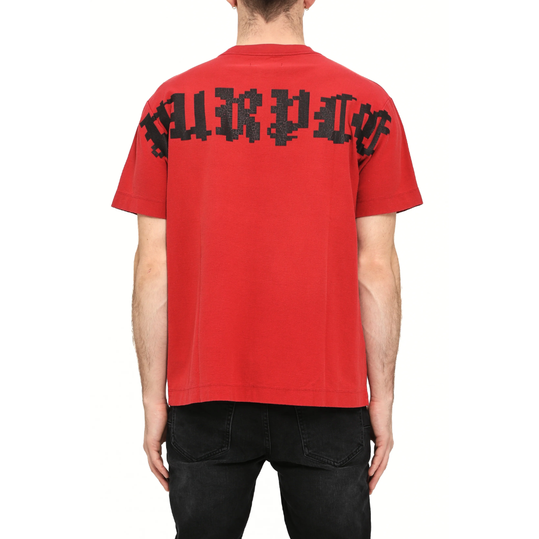 TEXTURED T-SHIRT IN RED
