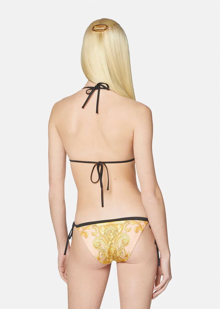 VERSACE BAROCCO GODDESS BIKINI BOTTOM MAUVELOUS+CITRON
