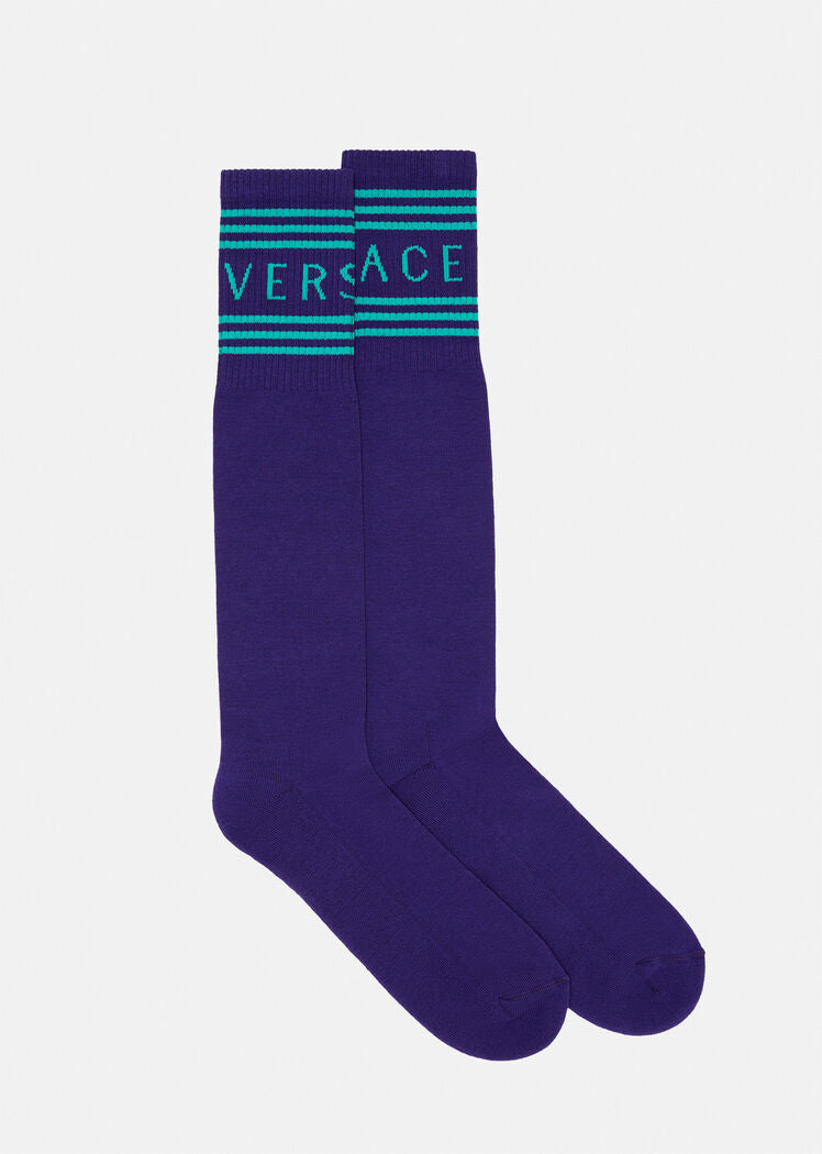VERSACE 90'S VINTAGE LOGO SOCKS