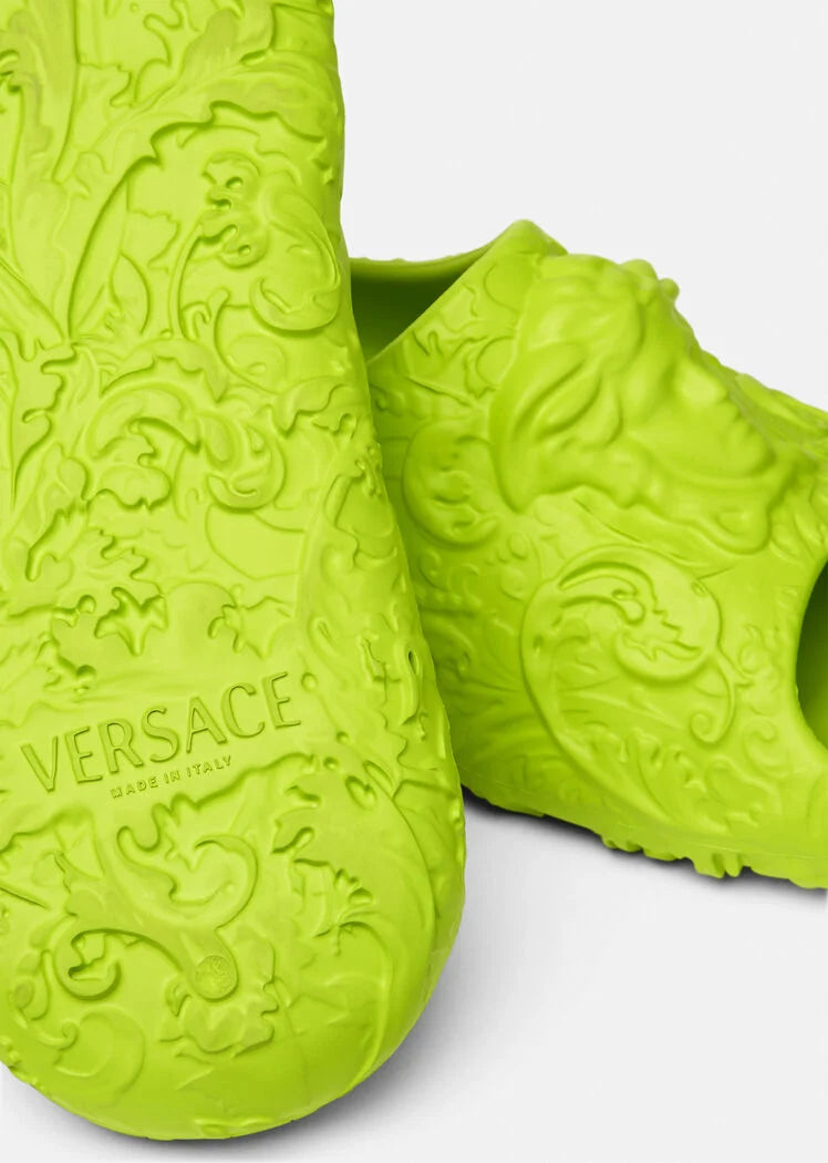 VERSACE MEDUSA DIMENSION SLIDERS LIME