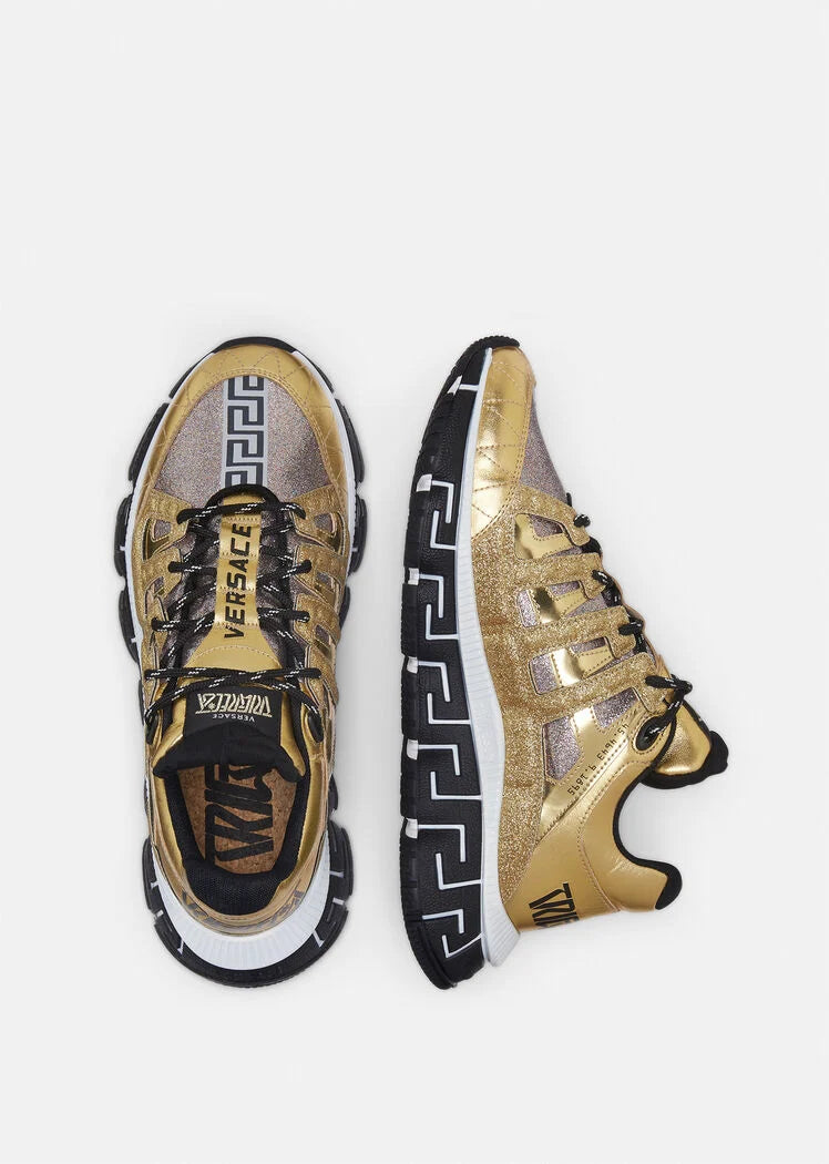 VERSACE TRIGRECA SNEAKERS ORO/MULTICOLOR
