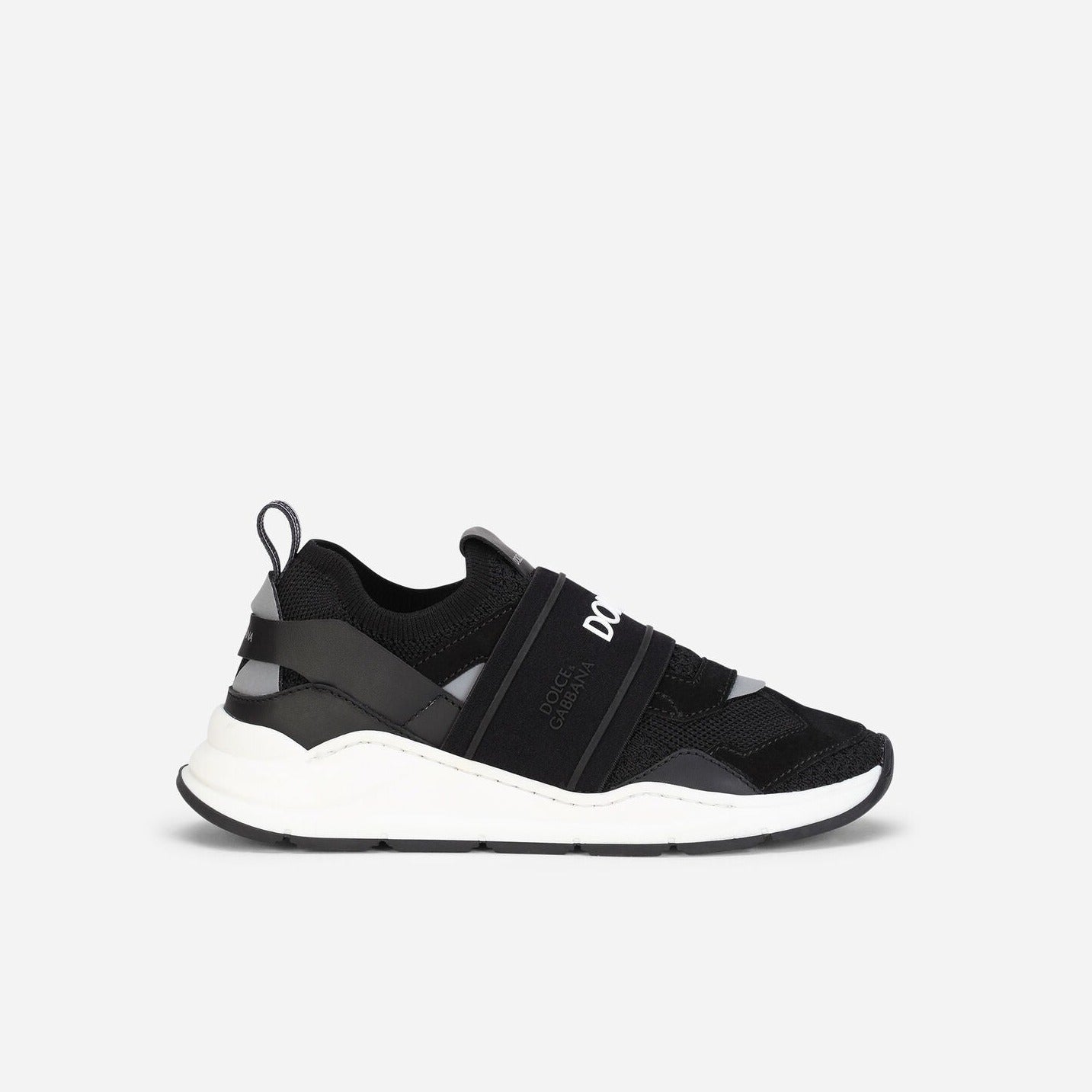 KIDS DOLCE & GABBANA KID'S DAYMASTER SNEAKERS BLACK/WHITE