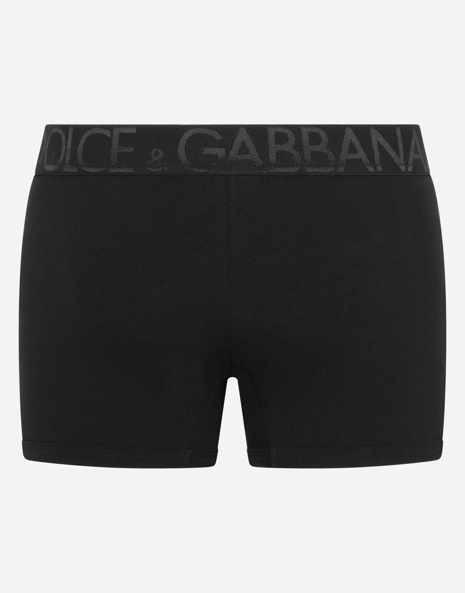DOLCE&GABBANA TWO-WAY STRETCH BOXER BLACK