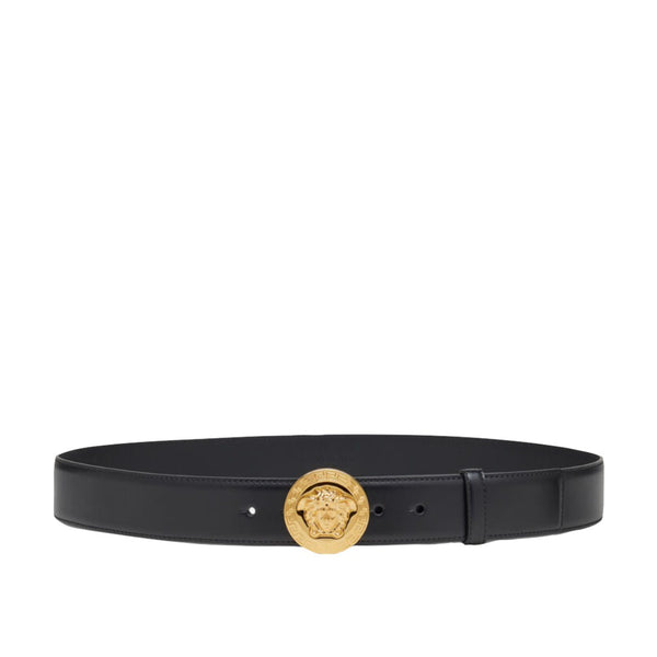 VERSACE MEDUSA BUCKLE BAROCCO BELT BLACK/WHITE – Enzo Clothing Store