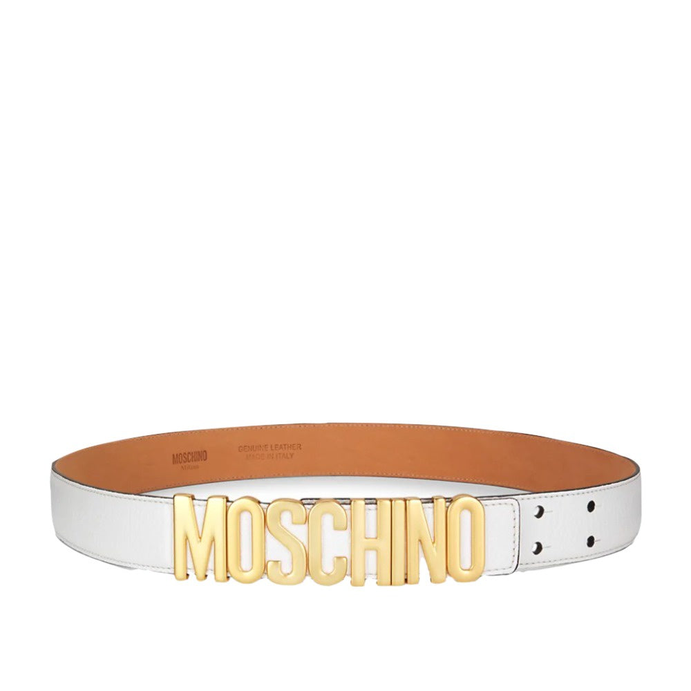 MOSCHINO COUTURE BELT WHITE-GLD