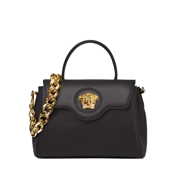 VERSACE LA MEDUSA LA MEDUSA MEDIUM TOTE BAG BROWN/GOLD – Enzo Clothing Store