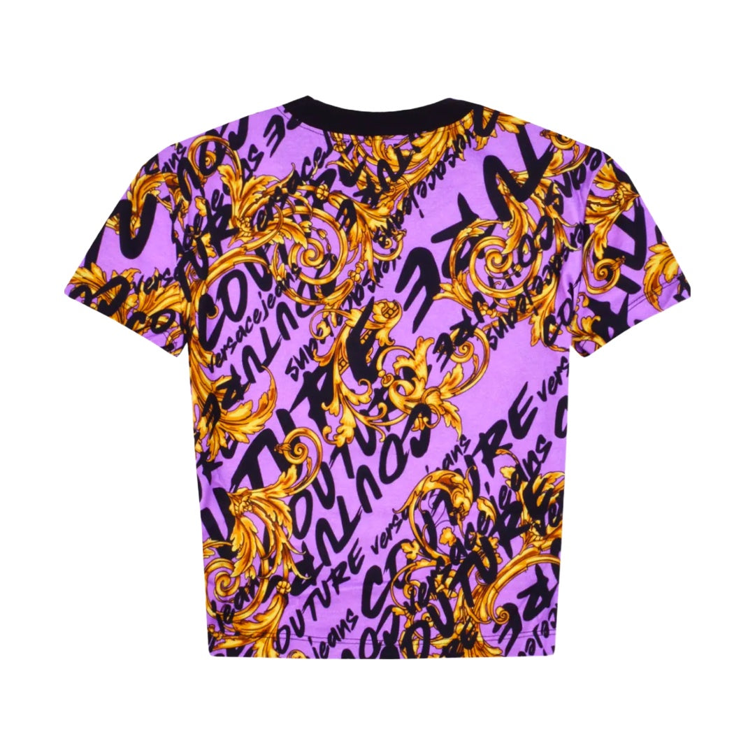 VERSACE JEANS COUTURE FERMO PRINT LOGO T-SHIRT