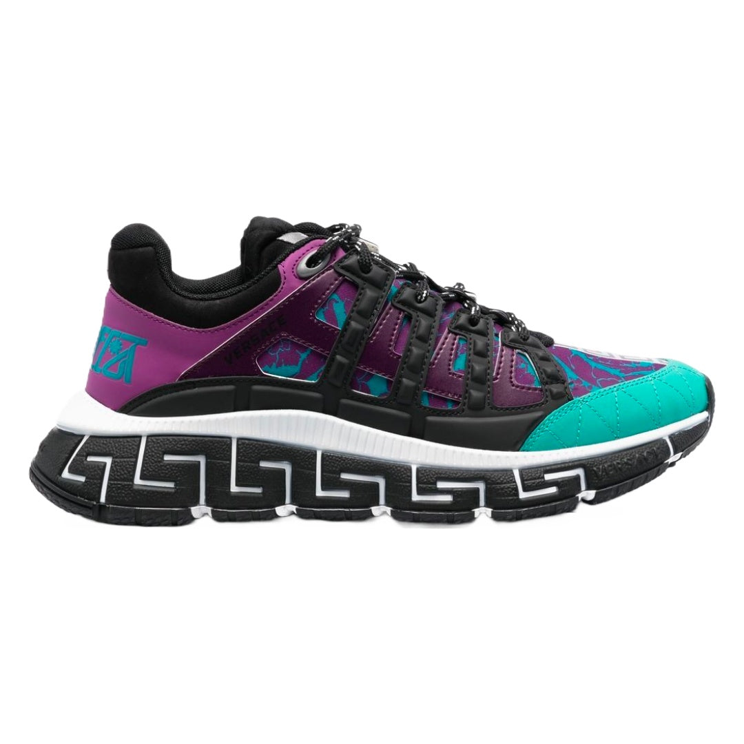 VERSACE TRIGRECA SNEAKER TEAL/NERO/PLUM display picture 2