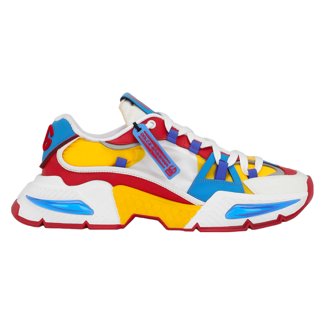 DOLCE & GABBANA AIR MASTER SNEAKER YELLOW/BLUE/RED/WHITE