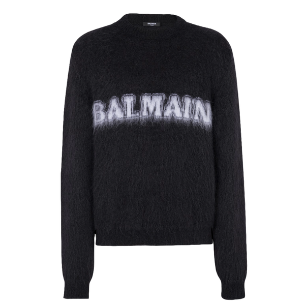 BALMAIN RETRO JUMPER IN BRUSHED MOHAIR Enzo Clothing Store