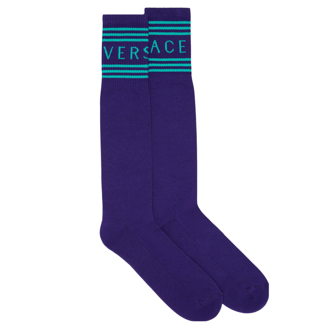 VERSACE 90'S VINTAGE LOGO SOCKS
