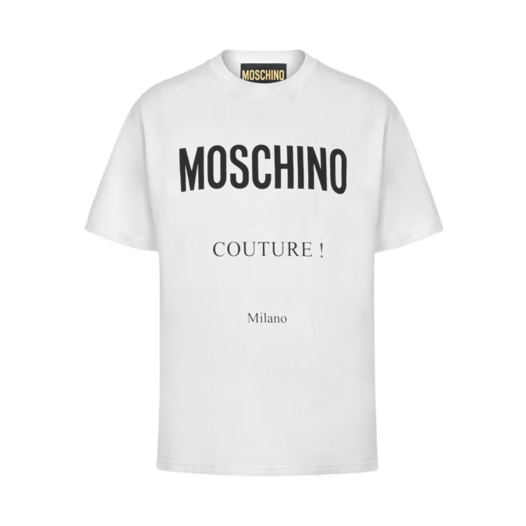 MOSCHINO COUTURE STRETCH JERSEY T-SHIRT