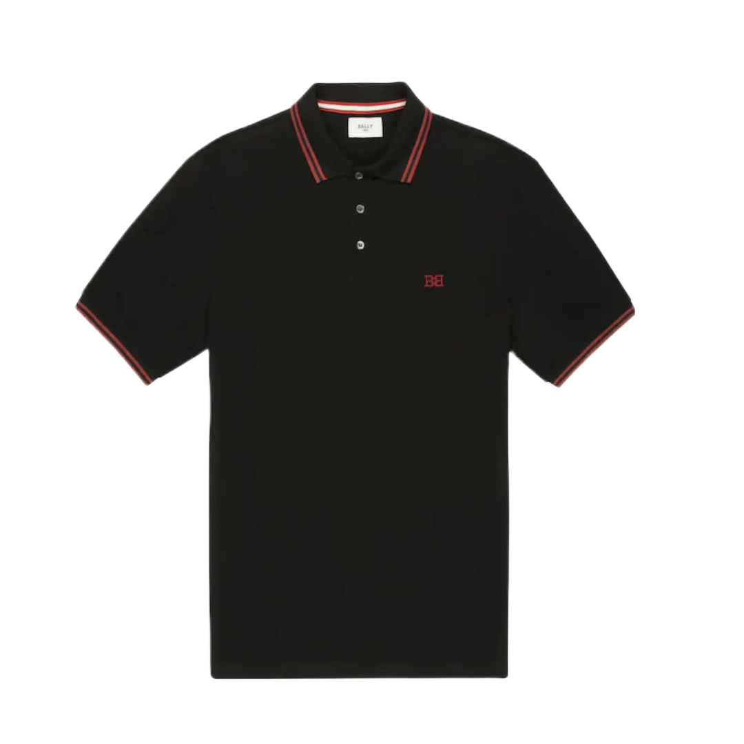 BALLY BALLY B-CHAIN POLO BLACK