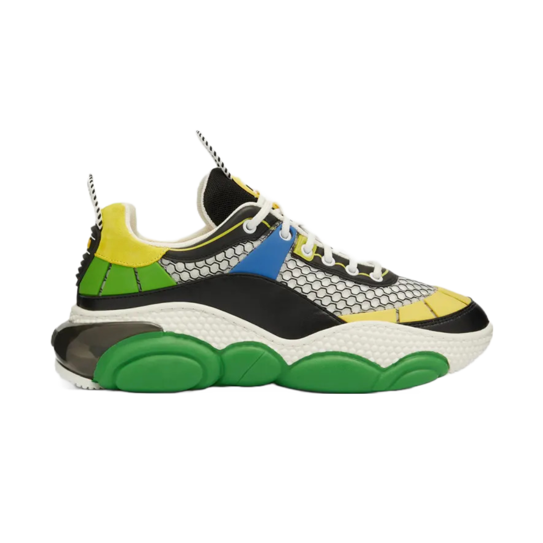 MOSCHINO MULTICOLOR BUBBLE TEDDY MESH SNEAKERS