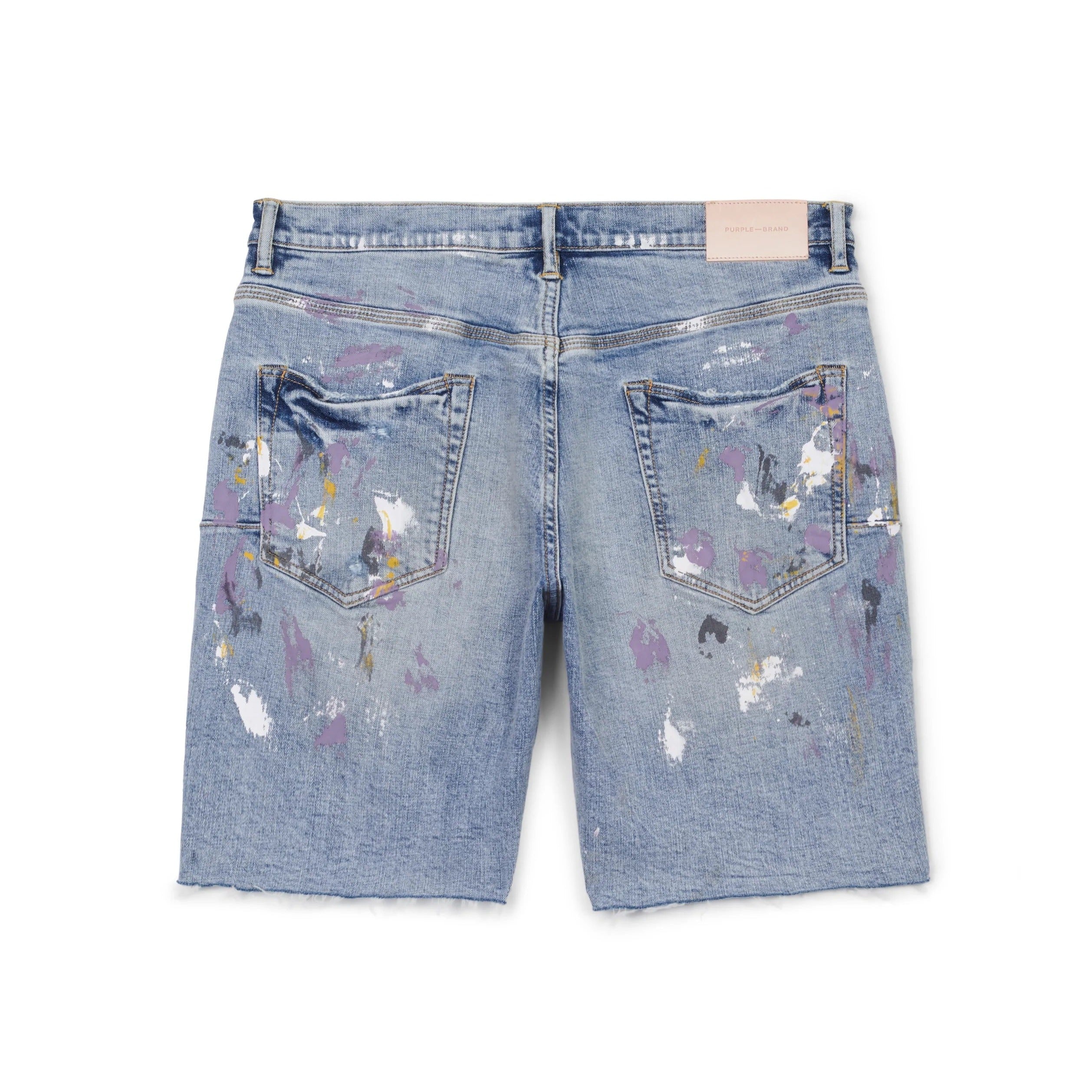 PURPLE BRAND P020 AGED VINTAGE INDIGO DESTROY SHORT