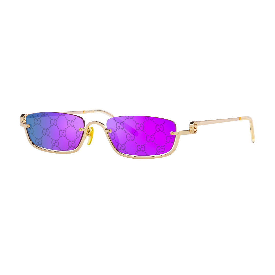 GUCCI MONOGRAM SUNGLASSES GOLD/PURPLE GG1278SS