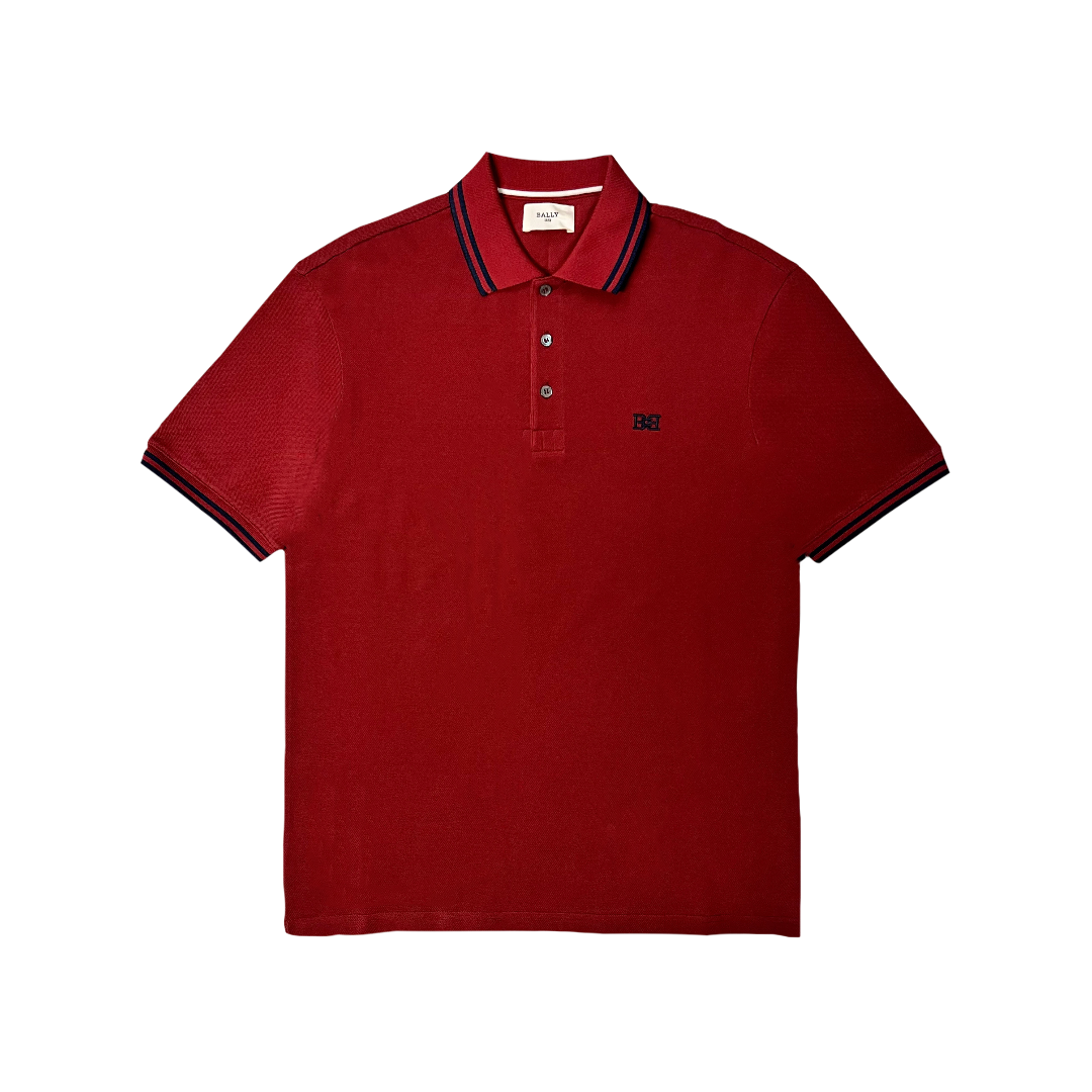 BALLY B-CHAIN POLO RED-NAVY