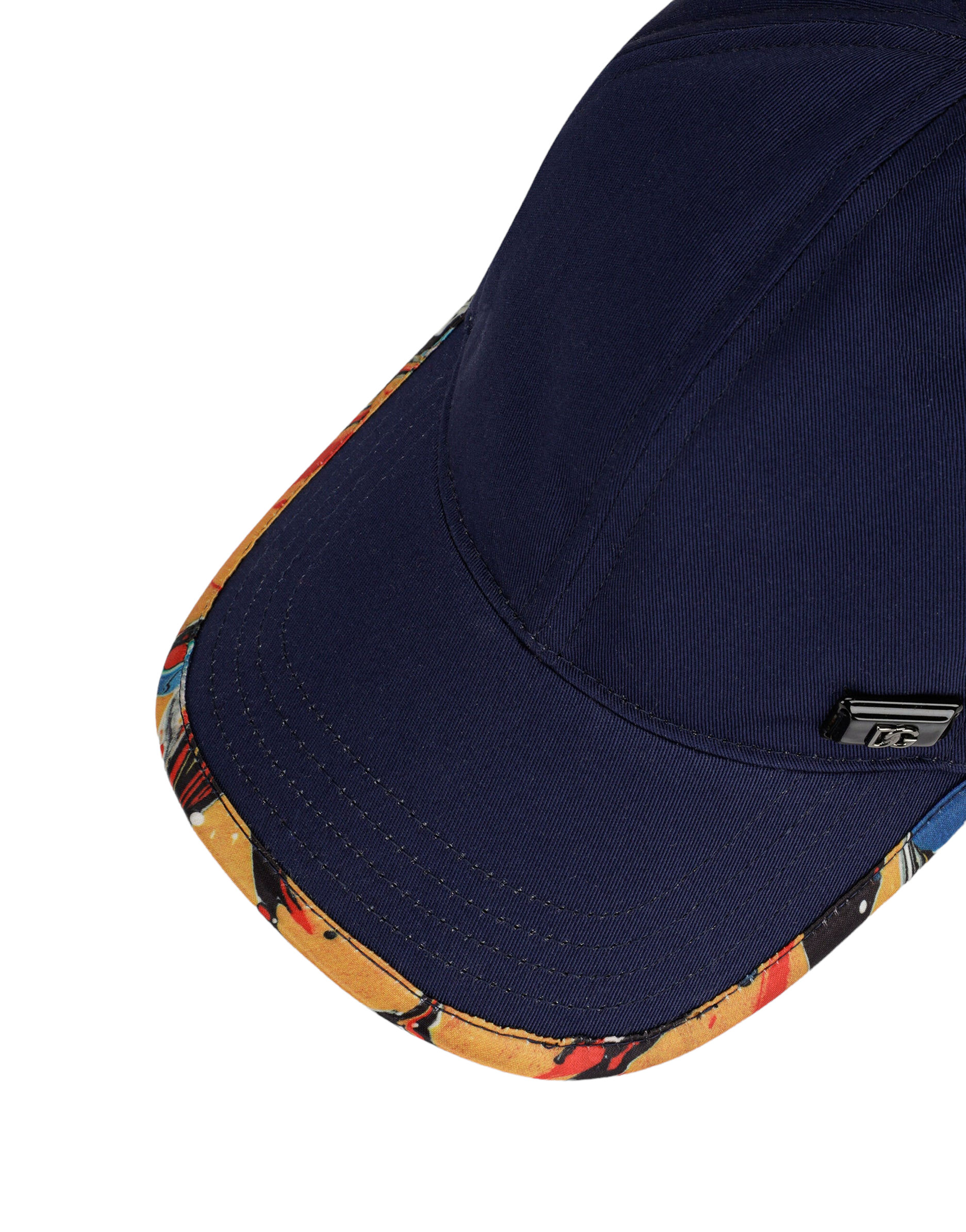 DOLCE & GABBANA Baseball cap with marbled - print details