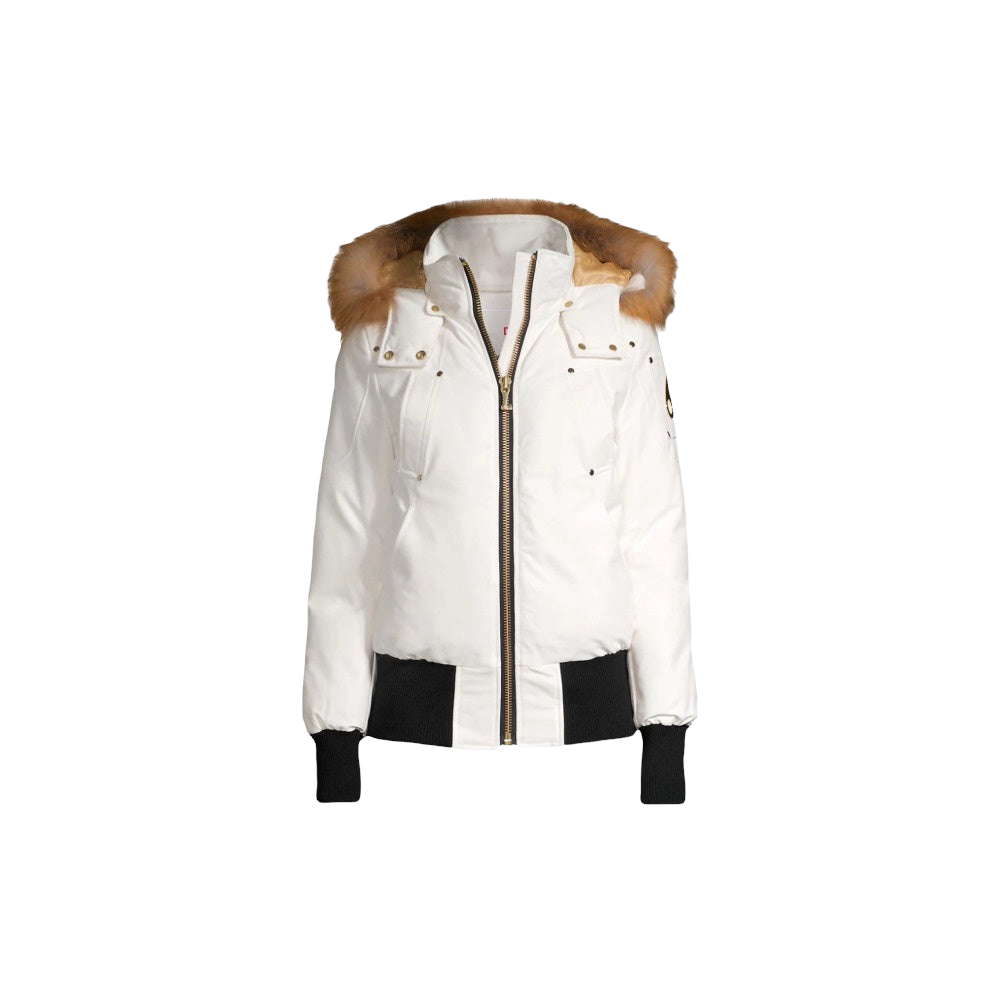 MOOSE KNUCKLES SAINTE FLAVIE BOMBER- MILKY WAY/GOLD