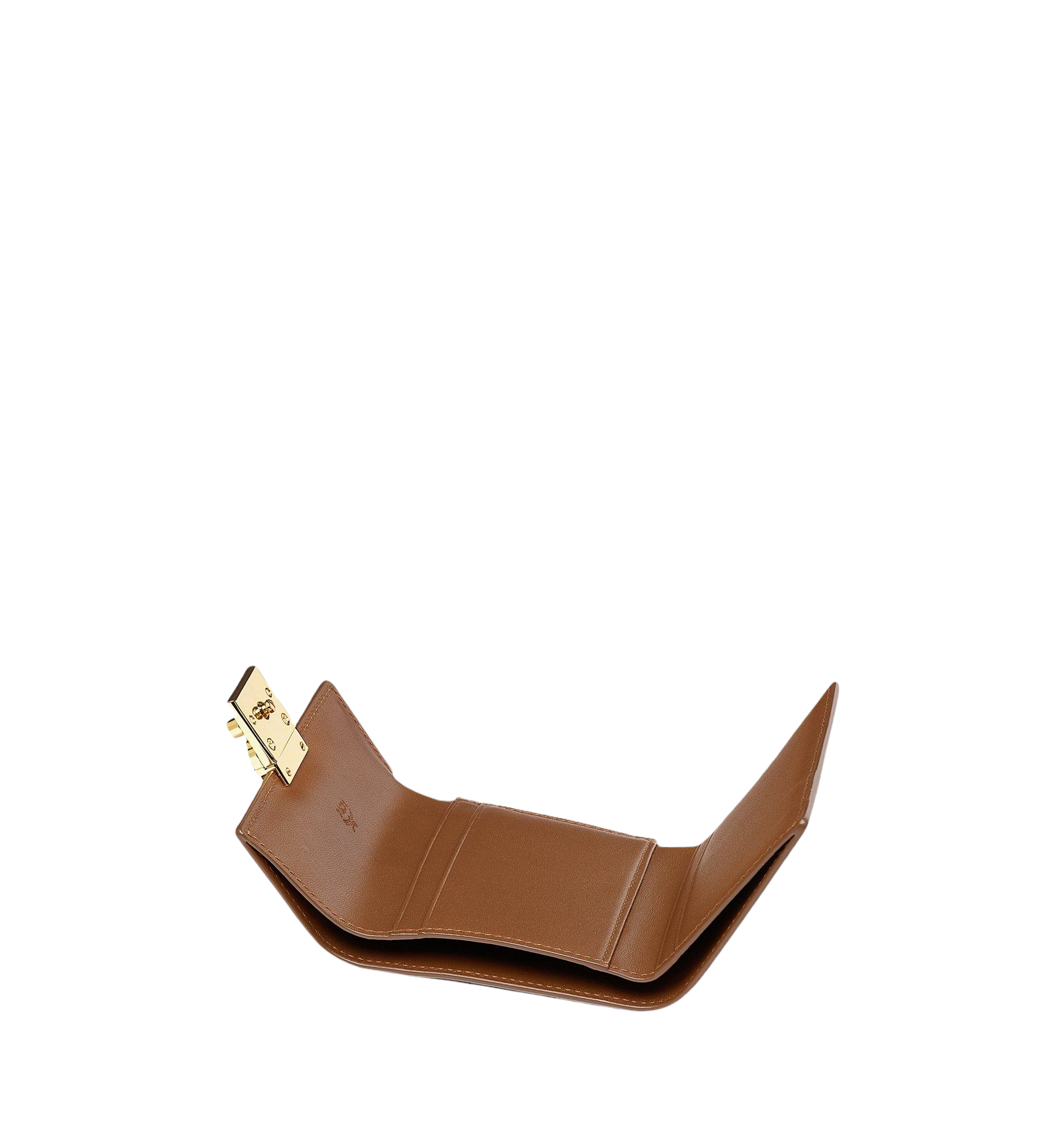 MCM PATRICIA TRIFOLD WALLET IN SPANISH LEATHER TOFFEE