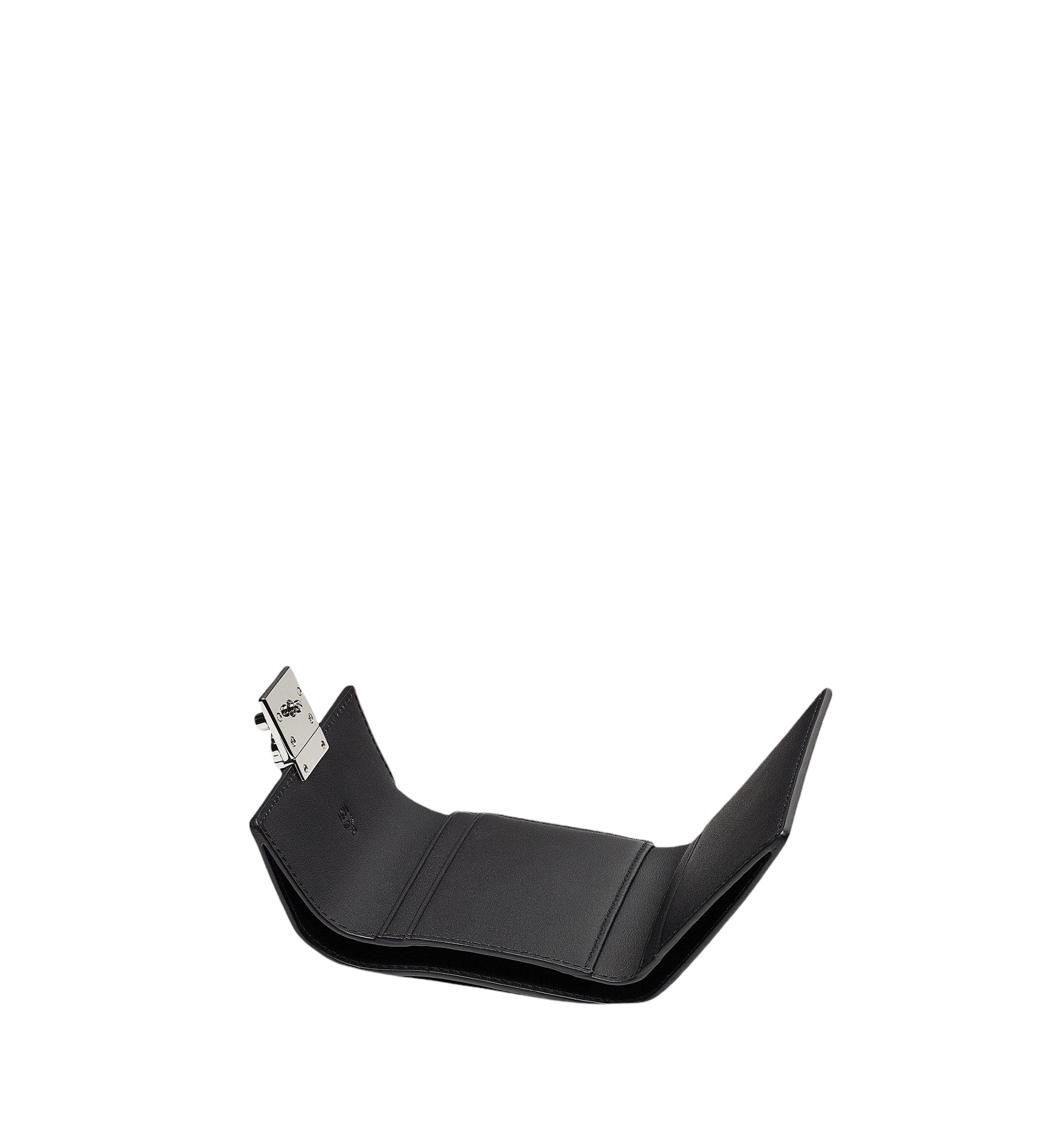 MCM PATRICIA TRIFOLD WALLET IN SPANISH LEATHER BLACK