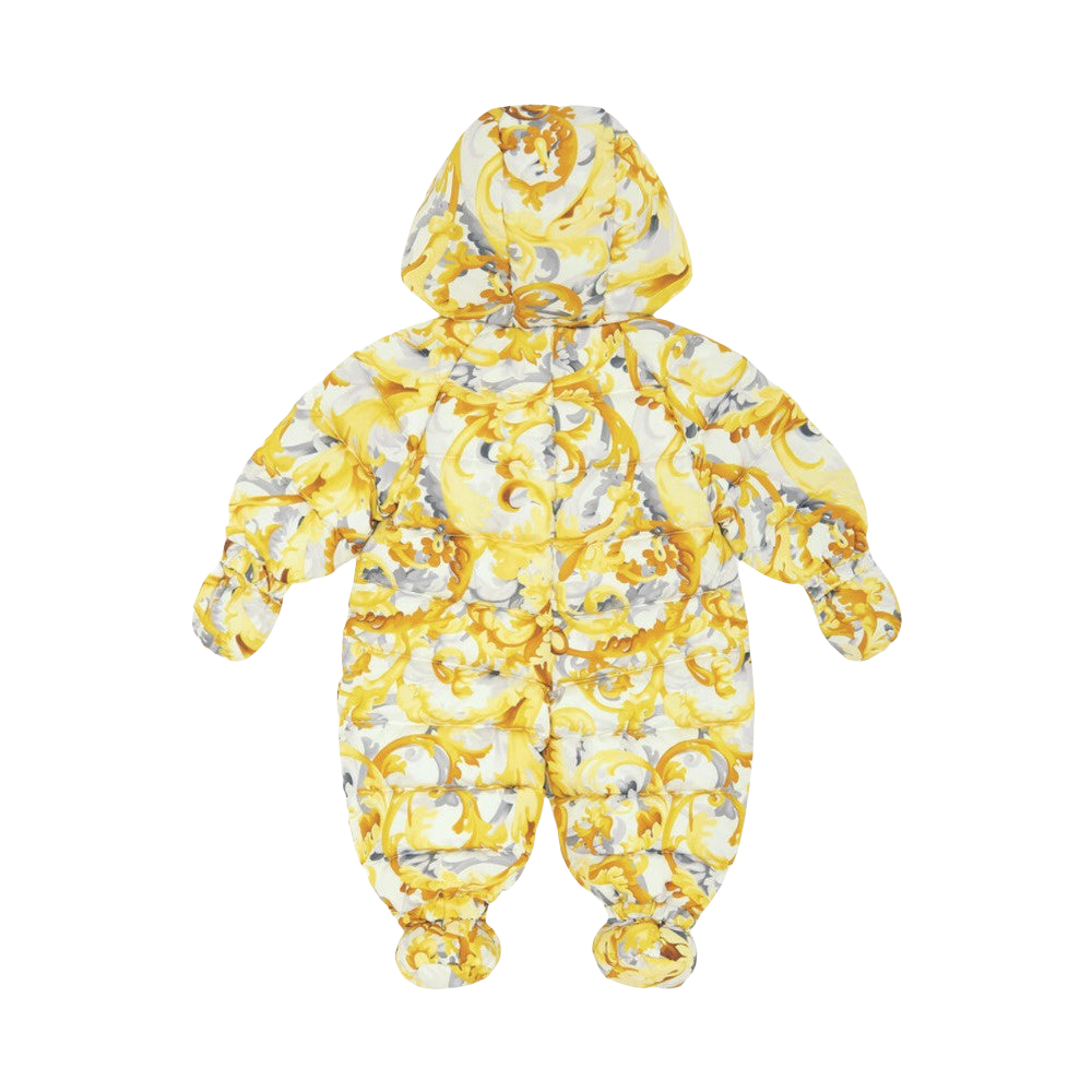 VERSACE KIDS BAROCCOFLAGE PRINT SKI SUIT