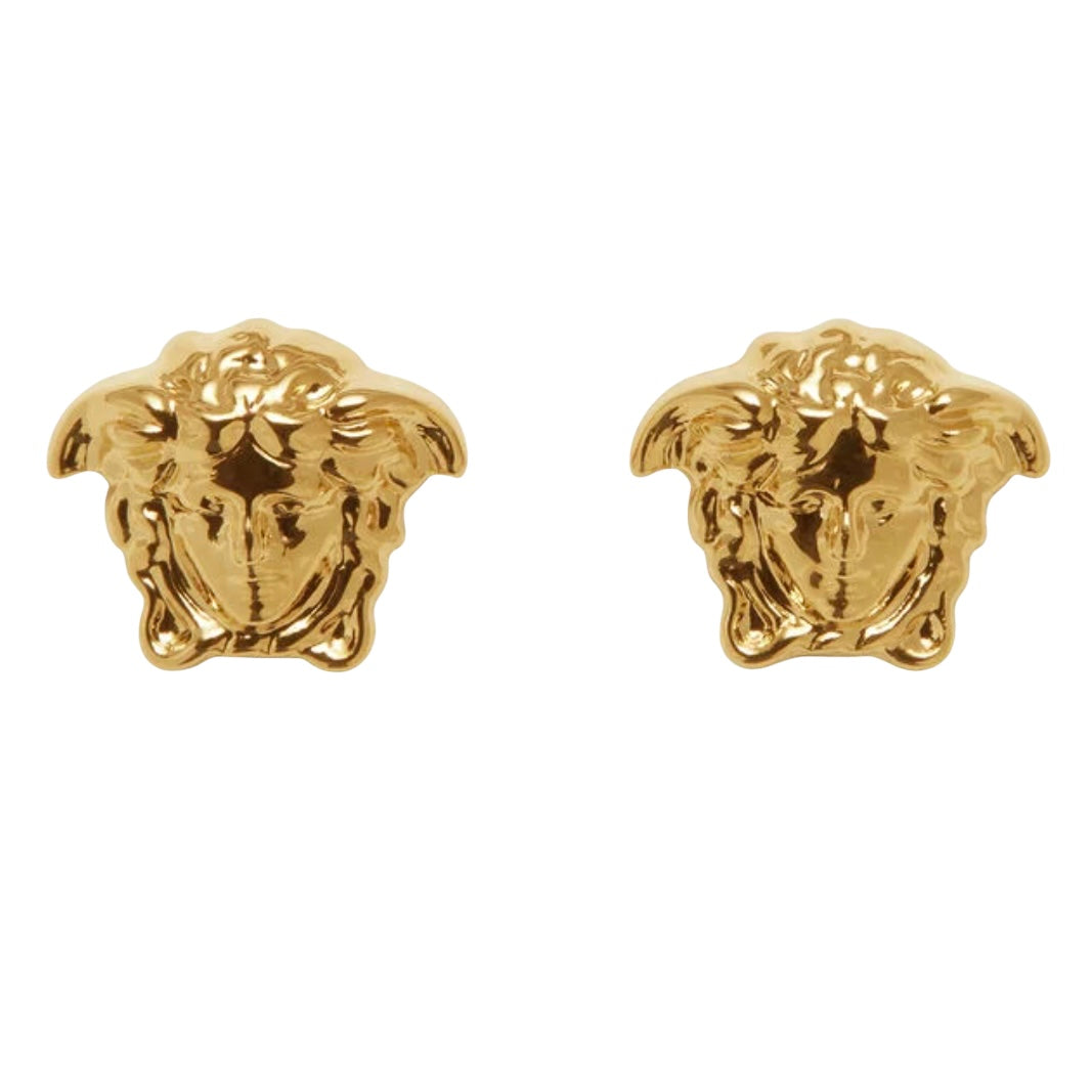 VERSACE MEDUSA HEAD STUD EARRINGS
