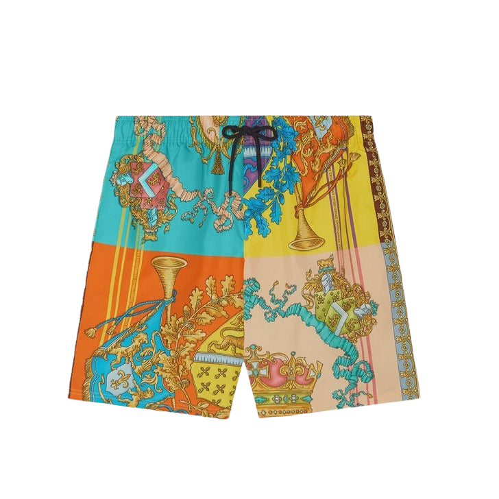 VERSACE ROYAL REBELLION MID-LENGTH SWIM SHORTS MULTICOLOR