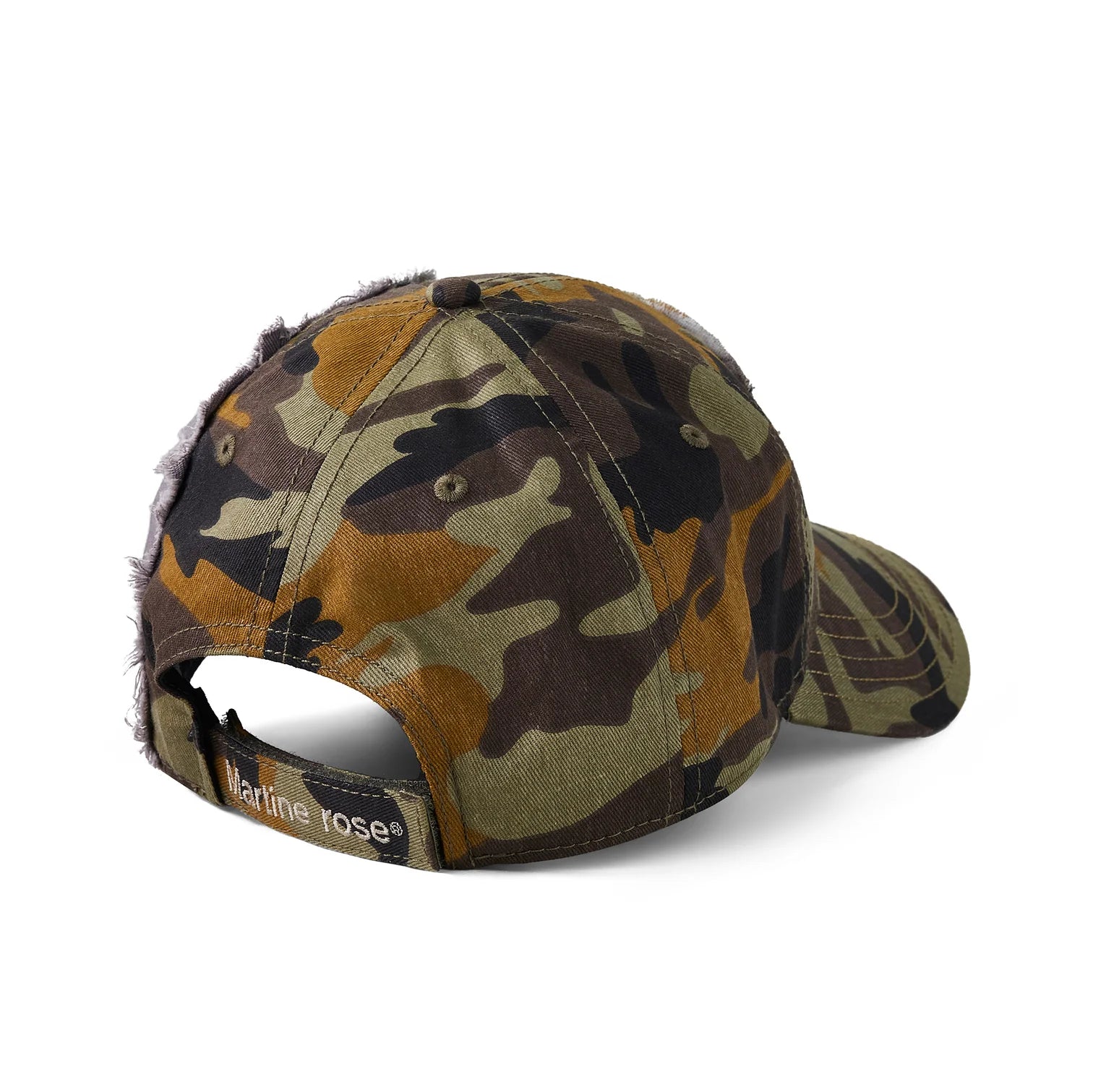 COLLAGE CAP IN GREEN CAMO