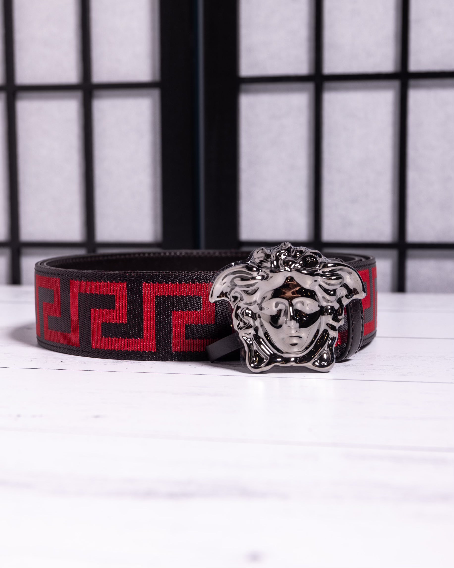 GRECA LA MEDUSA BELT 4CM RED