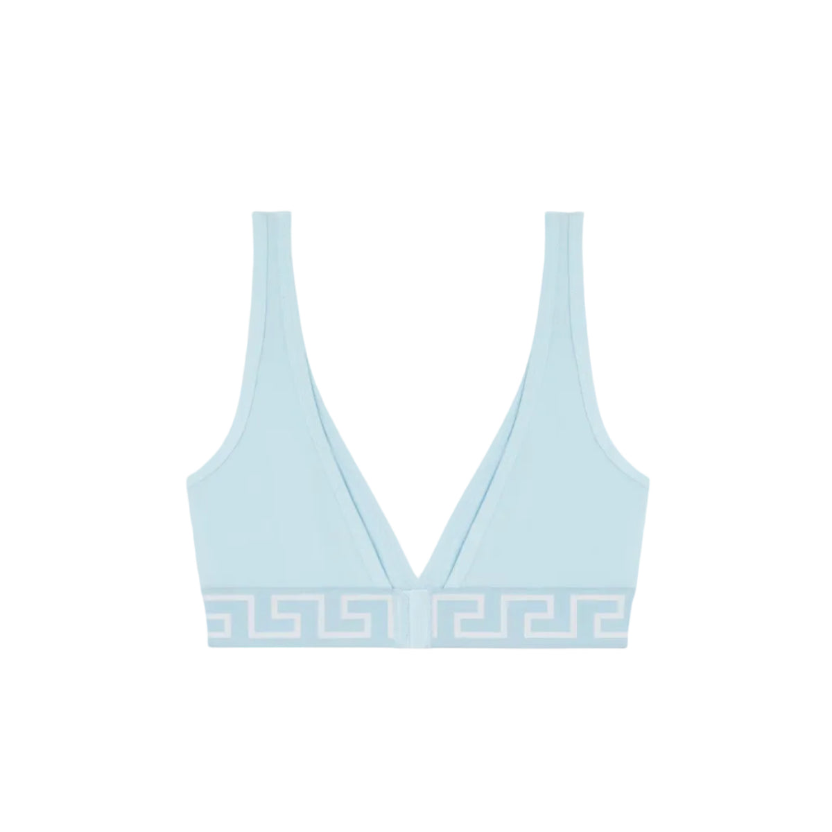 VERSACE GRECA BORDER BRALETTE PASTEL BLUE