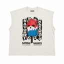 INFO SERVICES WHITE CUTOFF TEE