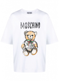 BEAR SKETCH TEE WHITE