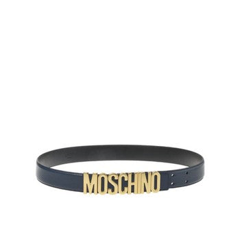 MOSCHINO COUTURE BELT NAVY-GOLD