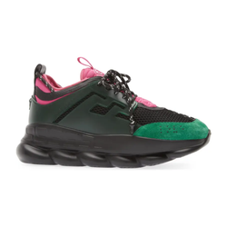 VERSACE CHAIN REACTION SNEAKER | EMERALD