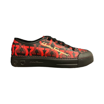 SALVATORE FERRAGAMO GANCINI MONOGRAM REBEL 6 SNEAKER
