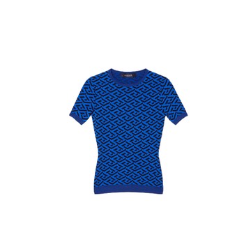 VERSACE LA GRECA JACQUARD T-SHIRT