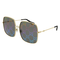 GUCCI METAL SUNGLASSES GOLD/MULTICOLER