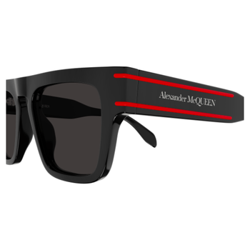 ALEXANDER MCQUEEN MENS SUNGLASSES BLACK/RED AM0397S