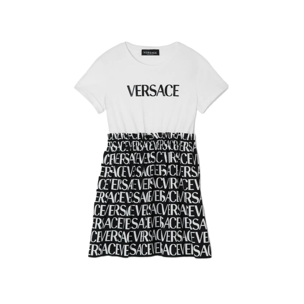 VERSACE LOGO KIDS T-SHIRT DRESS