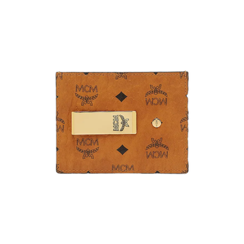 MCM MONEY CLIP CARD CASE IN VISETOS